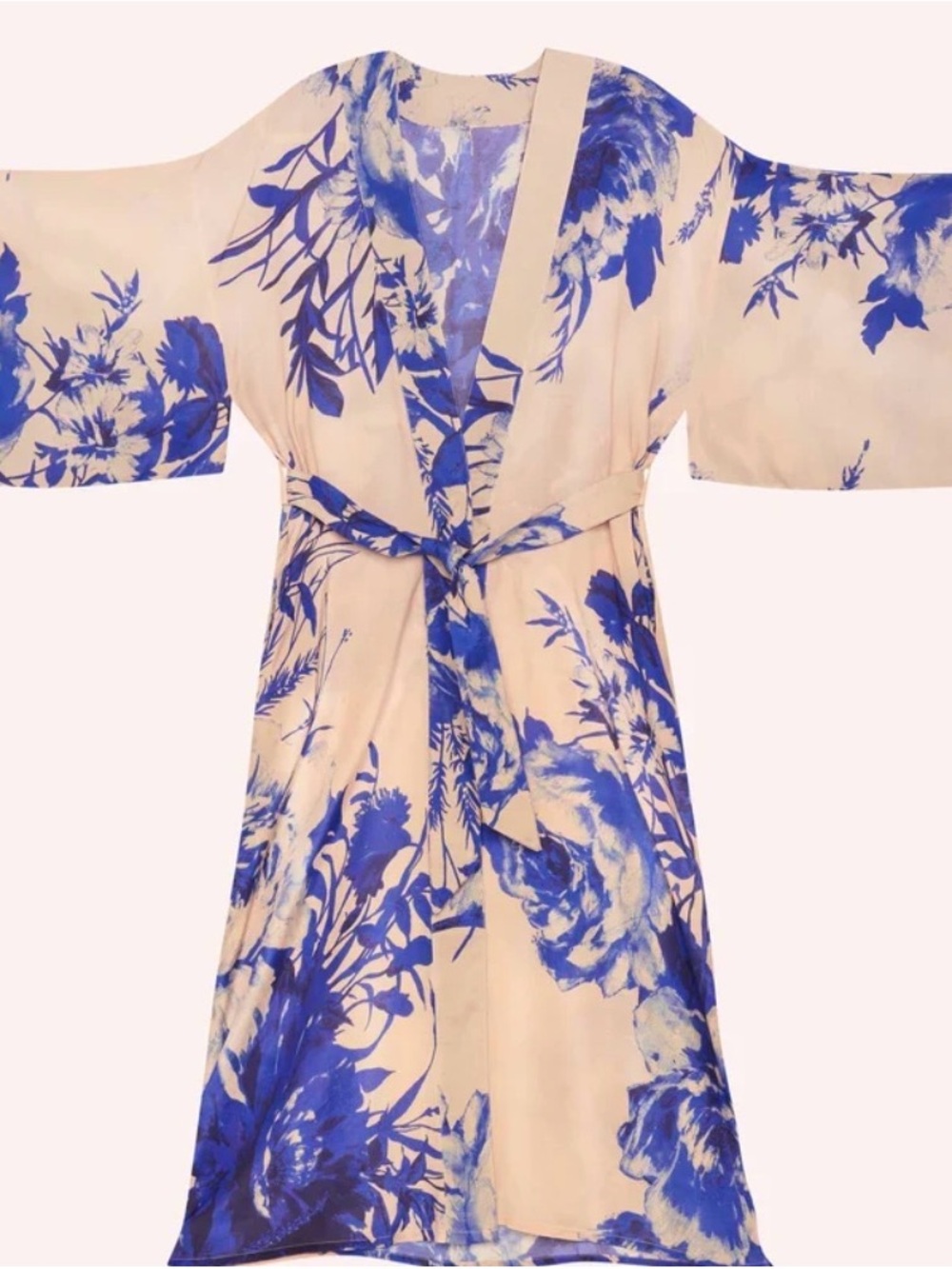 Powder Blue Floral Kimono Robe - Women’s Intimates & Sleepwear NWT